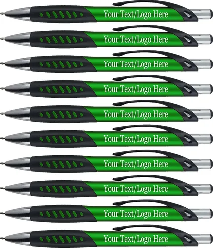 Miniatura 8 de SyPen Bolígrafos promocionales con su logotipo personalizado o texto, paquete de 300 unidades a granel, para negocios, fiestas y eventos, bolígrafos