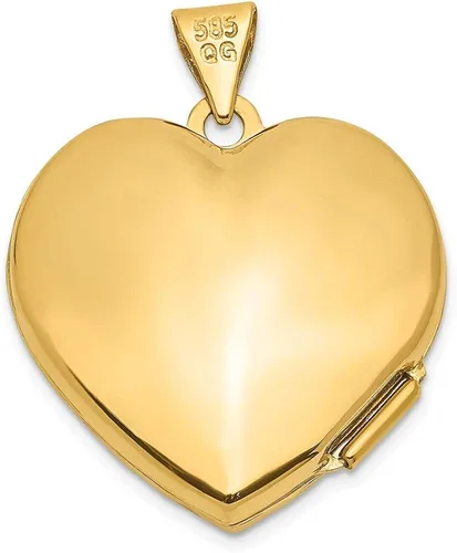 Miniatura 3 de Finejewelers - Collar con colgante de corazón de 14 quilates cadena de 177in incluida