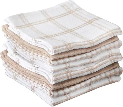 Miniatura 20 de T-Fal Paños de Cocina Premium con Textura de Waffle: Altamente Absorbentes, Súper Suaves y Duraderos - 100% Algodón, 12"x13" Toalla Plana con Brisa