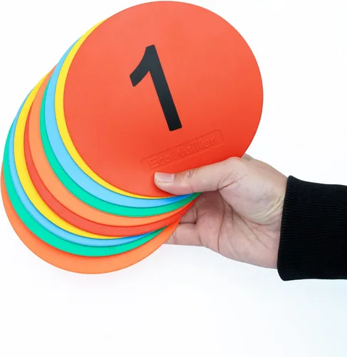 Miniatura 5 de Marcadores de punto de cono plano antideslizantes de 6 pulgadas para entrenamiento de agilidad de velocidad deportiva