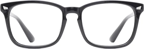 Miniatura 25 de TIJN Lentes de bloqueo de luz azul para mujeres y hombres, marco transparente cuadrado, anteojos nerd anti rayo azul, gafas para pantalla