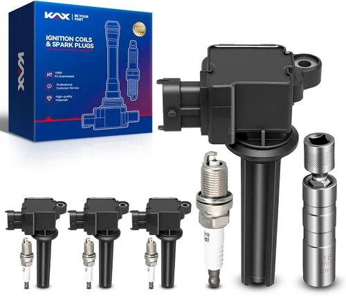 Miniatura 34 de Bobina de encendido KAX UF303 Paquete de 6 unidades Compatible con Trailblazer, Envoy XL, H3, Trailblazer EXT, Rainier, i-370, i-350, i-290, i-280