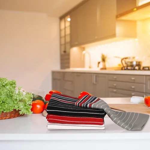 Miniatura 580 de Urban Villa Toallas de cocina 100% algodón para cocina (juego de 6) 20"x30" toallas de cocina altamente absorbentes, juego de ropa de cocina