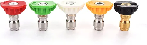 Miniatura 2 de Tool Daily Puntas de boquilla de pulverización para lavadora a presión, varios grados, 1/4 de pulgada, paquete de 5 (2.5 GPM)