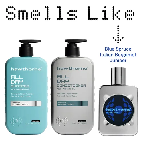 Miniatura 7 de Hawthorne Juego de champú y acondicionador para hombre todo el día. Champú y acondicionador sin sulfato con aceite de aguacate puro y aloe para un