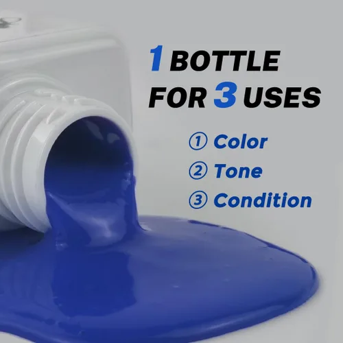 Miniatura 3 de SOVONCARE - Acondicionador depositante de color para el cabello, azul, semipermanente, para cabello teñido, 5.28 oz, acondicionador para teñir