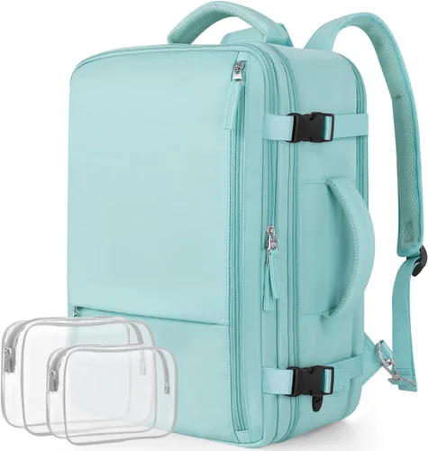 Miniatura 76 de Mochila de Viaje Snoffic para Mujer, Negro, 17 pulg.