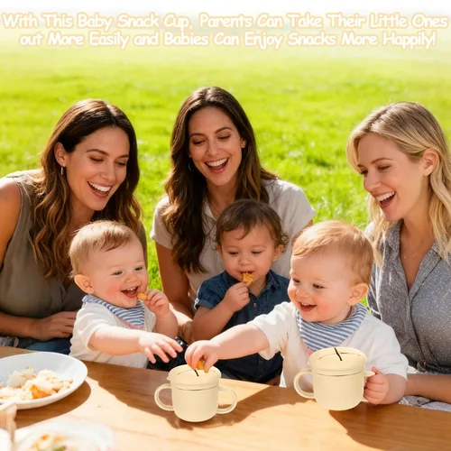 Miniatura 4 de Contenedor de merienda para niños pequeños, contenedores de merienda de acero inoxidable a prueba de derrames para niños pequeños con tapas y asas