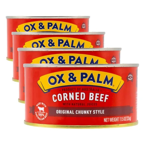 Miniatura 8 de Ox & Palm Carne en Conserva de Res Estilo Chunky Original, 7 Onzas (Paquete de 12)