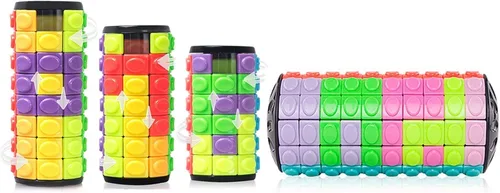 R.Y.TOYS Juguete para ansiedad, rompecabezas de cubo mágico, rompecabezas de cerebro para adultos, juego de mano inquieto de lógica giratoria y