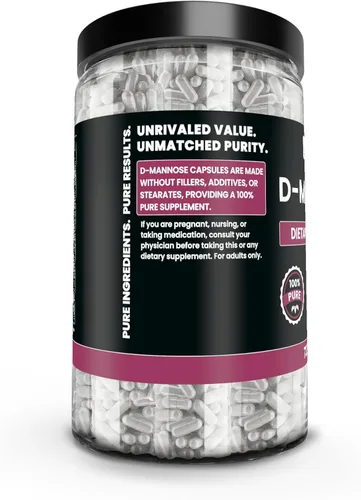 Miniatura 3 de PURE ORIGINAL INGREDIENTS D-manosa (730 cápsulas) sin magnesio o rellenos de arroz, siempre puro, verificado por laboratorio
