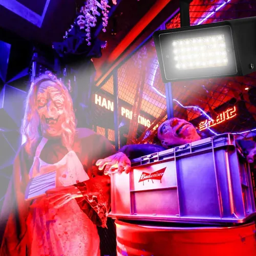 Miniatura 2 de ENUOLI Mini Luz Estroboscópica - 32 Bombillas LED Superbrillantes para Halloween, Control de Velocidad de Parpadeo Variable, Luces Intermitentes