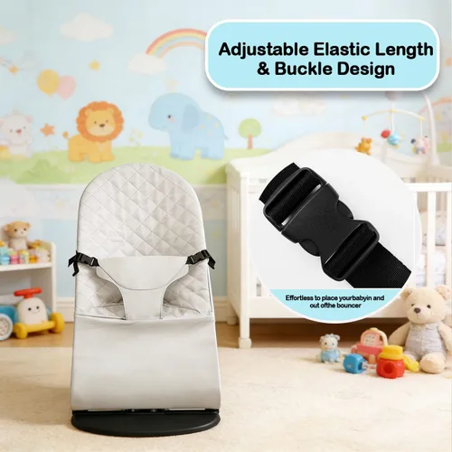 Miniatura 2 de Asiento de tela para gorila – para BabyBjorn Funda de repuesto compatible con BabyBjörn Bouncer Bliss, suave y transpirable, lavable a máquina