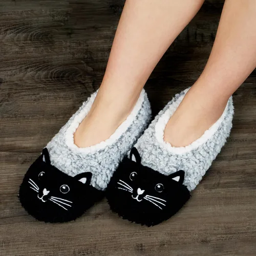 Miniatura 2 de Lindas pantuflas de animales para niños, niñas y mujeres, calcetines de casa mullidos con suela antideslizante suave, regalos únicos para mamá