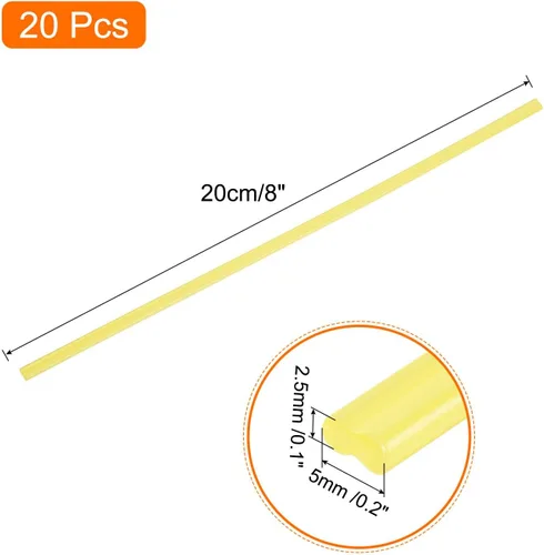 Miniatura 2 de MECCANIXITY 20 varillas de soldadura de plástico de 8 pulgadas, tiras de soldadura PP, varillas de soldadura para parachoques de automóvil
