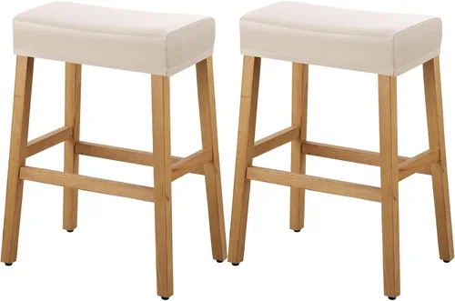 Miniatura 66 de YISUN Fundas de taburete rectangulares, paquete de 2 fundas elásticas impermeables para asiento de silla de montar, taburetes de bar, sillas de bar