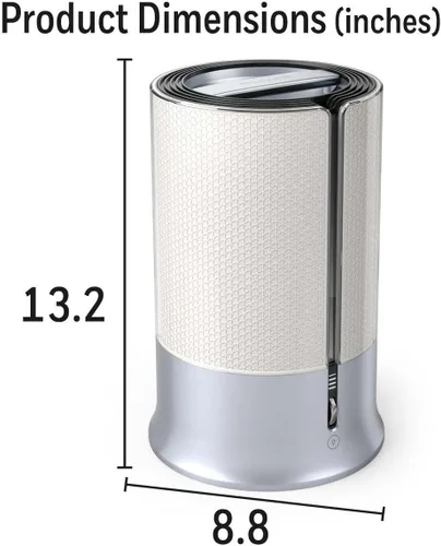 Miniatura 6 de Honeywell Designer Series Humidificador de niebla fría, humidificadores de habitación, color blanco