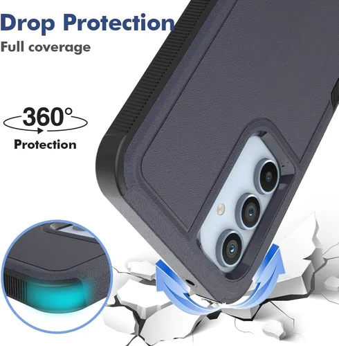Miniatura 242 de Jeylly Compatible con Samsung Galaxy A22 5G Funda, Funda Samsung A22 5G con 2pcs protectores de pantalla de vidrio templado
