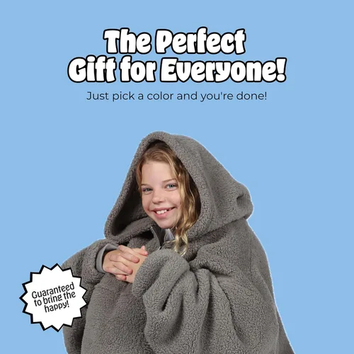 Miniatura 33 de THE COMFY Teddy Bear From Shark Tank Patented Zipper Oversized Sherpa Wearable Blanket Hoodie Gift for Women & Men