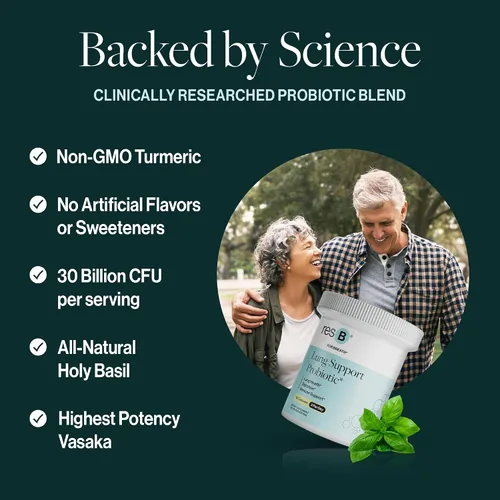 Miniatura 5 de resB Suplemento probiótico de apoyo pulmonar – Suplemento de salud pulmonar para fumadores, salud intestinal, apoyo inmunológico y digestivo