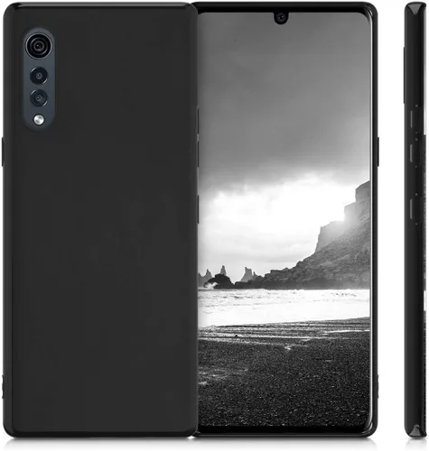 Miniatura 5 de kwmobile Funda compatible con LG Velvet Case - Funda protectora de silicona TPU suave y delgada - Negro mate