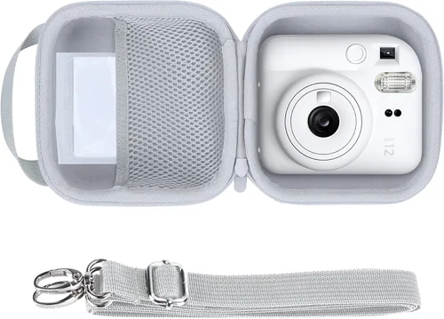 Miniatura 9 de Lebakort Funda de almacenamiento compatible con cámara instantánea Fujifilm Instax Mini 12/11 (funda rosa rubor)