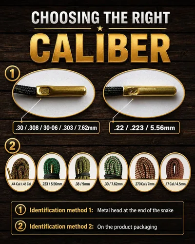 Miniatura 2 de Gun Snake Cleaner, Barrel Rope for Handguns and Rifles .22 .223 & 5.56mm/.22.357.38.380, 9mm/.30 308 30-06 303 7.62mm,Gun Cleaning Kits with Gun