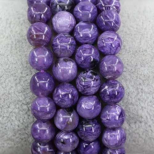 Miniatura 155 de Amandastone Pulsera elástica de cuentas redondas de 0.315 in con piedras preciosas naturales de 7 pulgadas