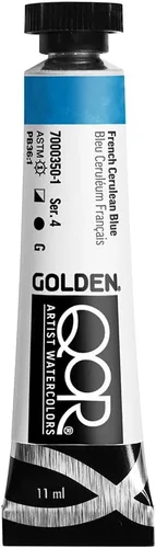 Miniatura 85 de GOLDEN QoR Acuarelas para artistas, Azul cobalto y teja, tubo de 11 ml, pintura profesional de acuarela, semiopaca Verde azulado cobalto