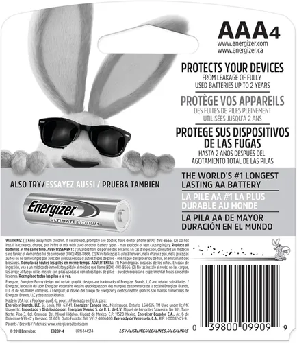 Miniatura 9 de Energizer Pilas AAA MAX, pilas alcalinas triple A, 4 unidades (paquete de 5)