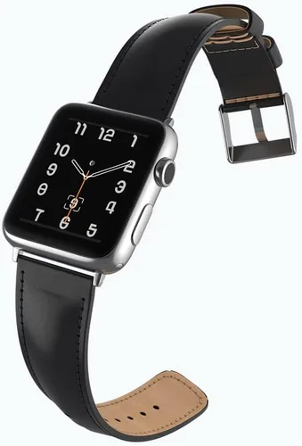 Miniatura 6 de Snakehive Correa de cuero genuino compatible con Apple Watch Compatible con Apple Watch de 1.496 in 1.575 in 1.614 in 1.654 in 1.732 in 1.772 in