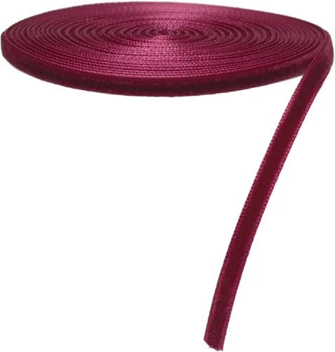 Miniatura 77 de Chenkou Craft 5 yardas de cinta de terciopelo para decoración navideña y embalaje artesanal