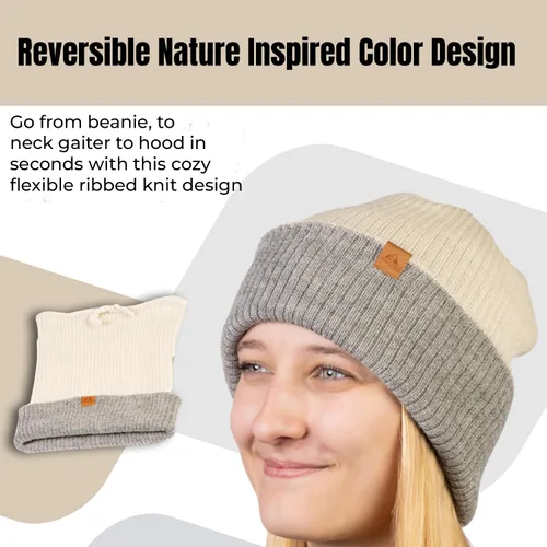 Miniatura 17 de Baby Alpaca Neck Warmer, Unisex Winter Warmer Hat, Neck Gaiter Scarf