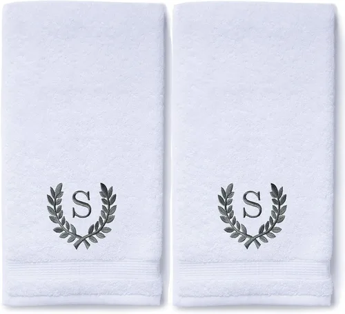 Miniatura 2 de Toallas de mano decorativas y con monograma para baño, cocina, maquillaje Regalo personalizado para boda-nupcial Toalla turca de lujo