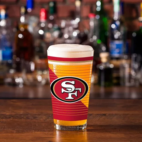 Miniatura 3 de Rico Industries NFL Football Main - Juego de 2 vasos clásicos de 16 onzas con logotipo impreso digitalmente, apto para lavavajillas NFL Football