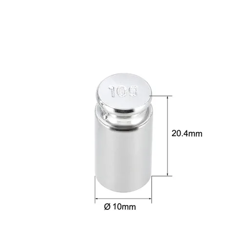Miniatura 2 de uxcell Acero cromado de la precisión del peso 0.35 oz M1 de la calibración para las básculas de la balanza de Digitaces