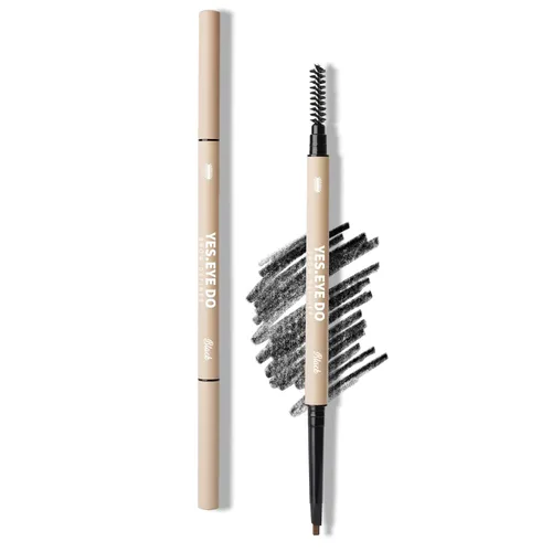 Miniatura 13 de Auburn - Lápiz de cejas rojo automático con cepillo para cabello rojo, lápiz de cejas rojizo ultra delgado para laminación de cejas, resistente al