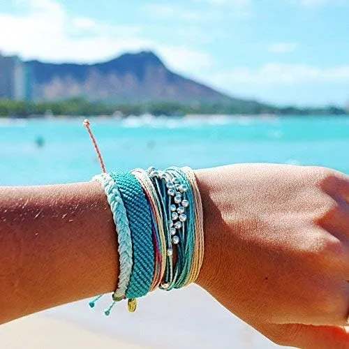 Miniatura 4 de Pura Vida - Pulsera 100 % impermeable, hecha a mano, con dije revestido y correa ajustable