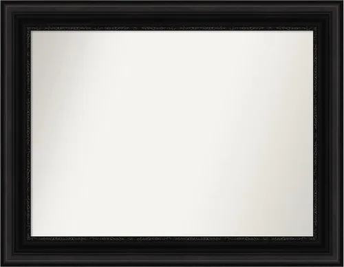 Miniatura 656 de Amanti Art Espejo personalizado, espejo de baño negro puente, espejo de pared o espejo de tocador de baño sobre el fregadero (26 x 26 pulgadas)