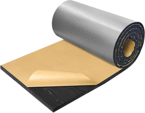 Miniatura 9 de TroyStudio Espuma de Celda Cerrada PEF Insonorizada con Papel de Aluminio, Autoadhesiva de 13" x 78" Escudo Térmico Lámina de Espuma Blanca - Rollo