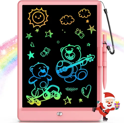 Miniatura 26 de Bravokids Juguetes para niñas y niños de 3 a 6 años, tableta de escritura LCD tablero de dibujo de 10 pulgadas, almohadillas de dibujo electrónicas