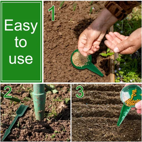 Miniatura 2 de Mini dispensador de semillas de siembra, herramienta de sembradora manual, esparcidor de plantas de mano, maceta manual ligera, reutilizable, mini