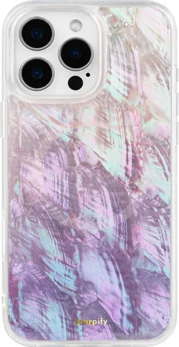 Miniatura 32 de SCORPIFY Funda para iPhone 13 con diseño floral de Nemophila azul, bonita funda transparente para teléfono con flores para mujeres y niñas