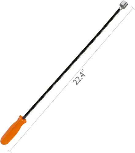 Miniatura 2 de Herramienta de recogida magnética flexible, palo de recogida extensible y plegable, extensible hasta 22.8” con capacidad de tracción de 20LB, útil