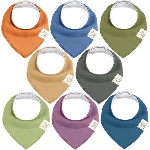 Miniatura 47 de KeaBabies - Juego de 8 baberos tipo bandana para bebés, niñas y niños - Baberos de algodón orgánico para babeo y dentición para recién nacidos