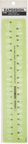 Miniatura 6 de Plantilla de letras y números verticales góticos, tamaño de 1 pulgada, 1 cada uno (R918)