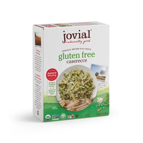 Miniatura 8 de Jovial Pasta Caserecce de arroz integral de grano entero, orgánica, sin gluten y lácteos, pasta de arroz integral, hecha en Italia, 12 onzas
