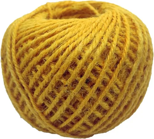 Miniatura 23 de Cuerda de yute verde de 54 yardas/rollo de 0.079 pulgadas, cuerda de cáñamo, cuerda gruesa fuerte, envoltura de cuerda gruesa, boda, manualidades
