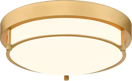 Miniatura 21 de 4822-BN - Lámpara de techo cerca de techo, de níquel con 2 luces para lavandería, cocina, dormitorio, baño, 4822-BN Clase esmerilada y níquel