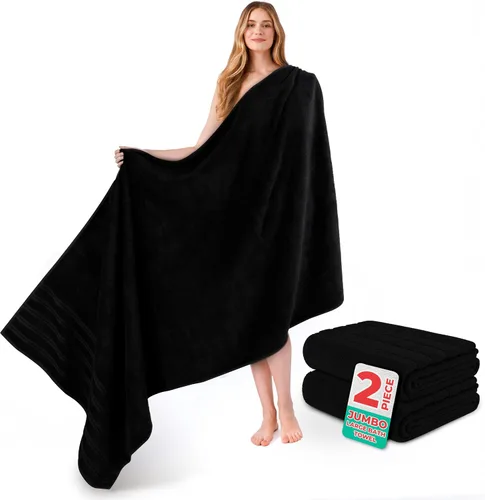 Miniatura 22 de American Soft Linen Toallas de baño jumbo grandes de 35 x 70 pulgadas, 600 GSM, 100% algodón, sábanas de baño turcas, toallas de baño de lujo